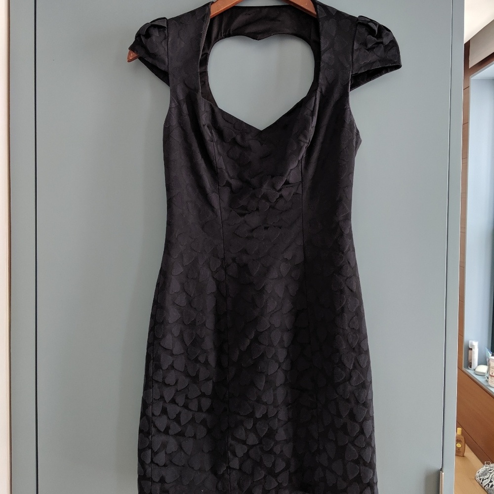 Sweet heart black cocktail dress